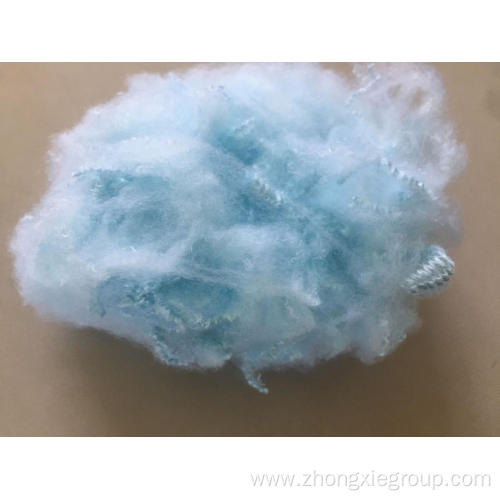 dope dyed virgin and recycled polyester staple fiber